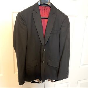 Men’s Express black subtle pinstripes suit coat